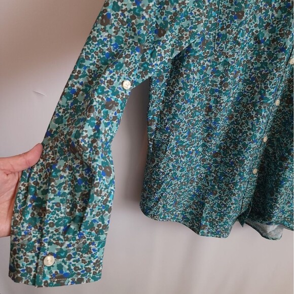 Lands End 365 Long Sleeve Tunic Top Roll Tab Sleeves Moisture Wicking - Picture 7 of 13